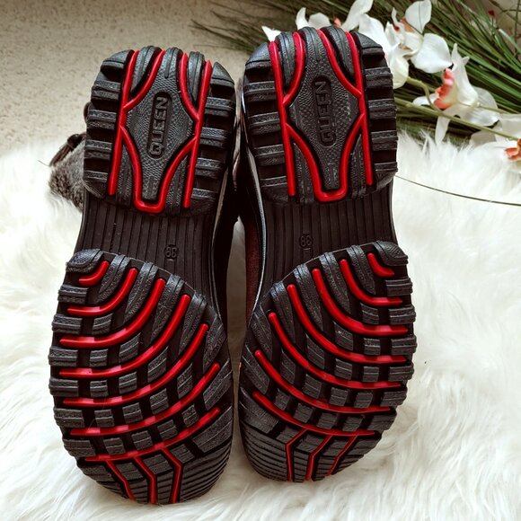 Brown Real Fur Suede Side Zipper Winter Boots (38 EU) - Picture 8 of 16